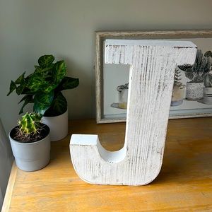 Decorative “J” Wall Piece